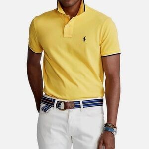 Polo Ralph Lauren Classic Fit Short Sleeve Shirt – Yellow Gold, Size Large